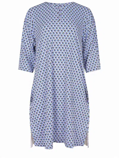 Max Mara "carnet" Dress In Blue