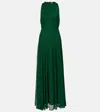 Max Mara Carnet Mesh Jersey Maxi Dress