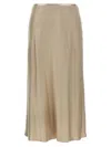 Max Mara Carnet Skirts Beige In Brown