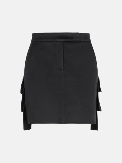 Max Mara 'caro' Black Camel Miniskirt