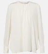 Max Mara Carol Draped Silk Blouse