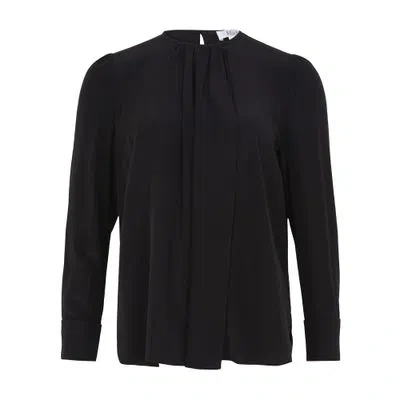 Max Mara Carol Long Sleeved Blouse In Black