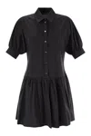 Max Mara Women's Caronte - Poplin Chemisier Dress In Black