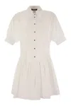 Max Mara Caronte - Poplin Chemisier Dress In Neutral