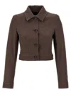 Max Mara Belted Jacket With Buttoned Cuffs And Epaulettes
