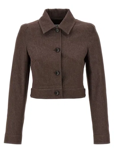 Max Mara Carpa Blazer In Brown