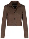Max Mara Belted Jacket With Buttoned Cuffs And Epaulettes
