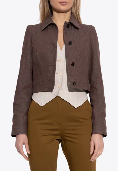 MAX MARA CARPA CROPPED JACKET