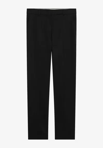 Max Mara Carpa Straight-leg Tailored Pants In Black