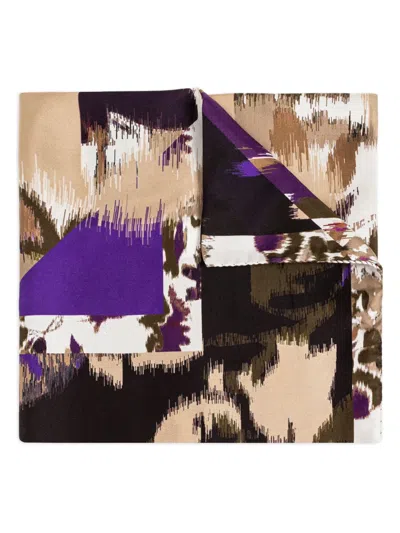 Max Mara Carre Scarf In Multi
