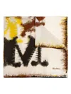 Max Mara Carre Printed Silk Scarf In Neutrals