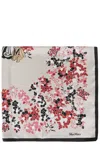 Max Mara Printed Silk Foulard In Sabbia