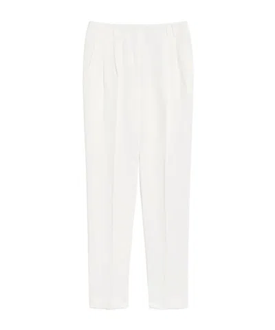 Max Mara Carrot Pants In White