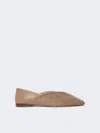 Max Mara Cashmere And Leather Ballerinas In Multi