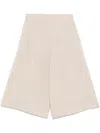 Max Mara Knitted Shorts In Neutrals