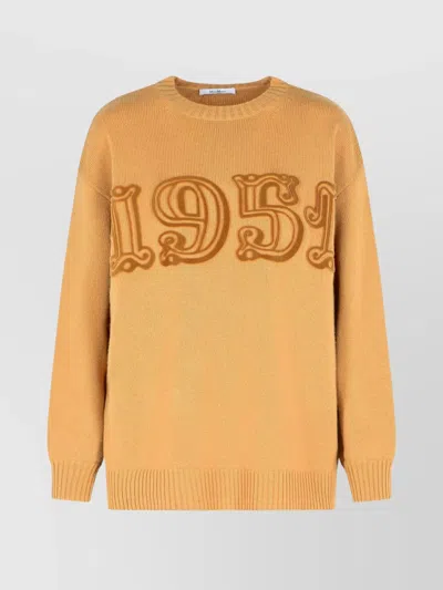 MAX MARA CASHMERE AND WOOL CREW NECK SWEATER