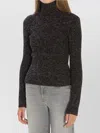 Max Mara Wool And Cashmere-blend Turtleneck Sweater In Black