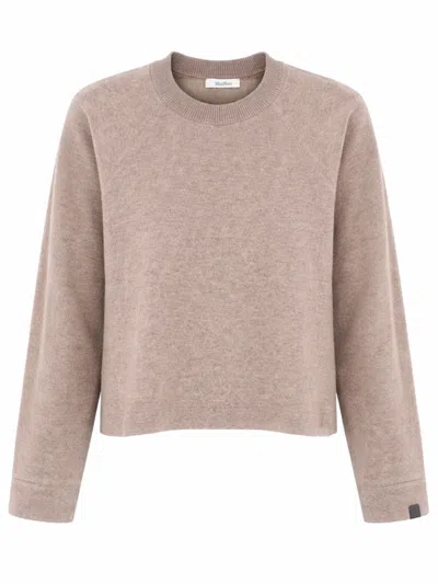 Max Mara Cashmere And Wool Sweater In Brown