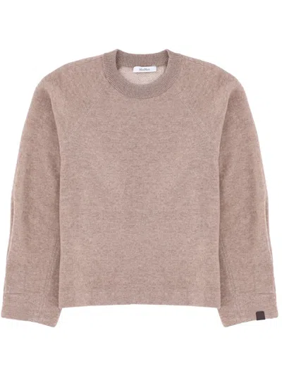 Max Mara Cashmere And Wool Sweater In Gray