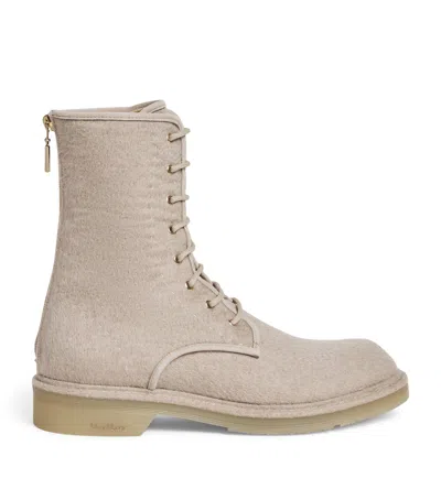 MAX MARA CASHMERE ANKLE BOOTS