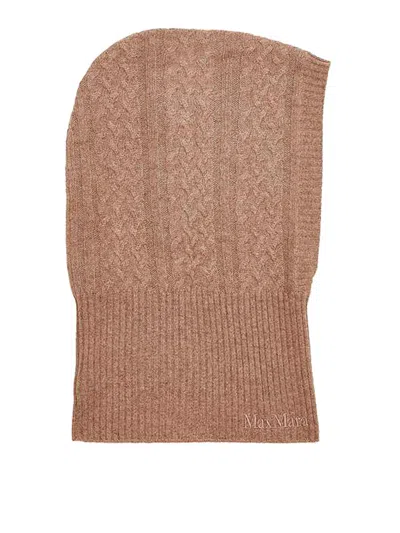 Max Mara Cashmere Balaclava In Brown