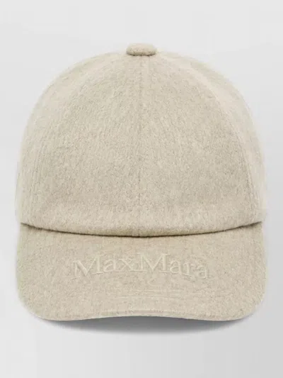 Max Mara Logo-embroidered Baseball Cap In Neutral