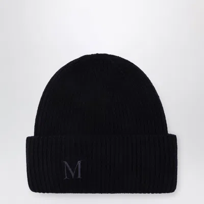 Max Mara Cashmere Beanie Hat In Blue