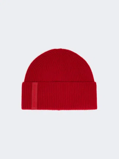 Max Mara Cashmere Beanie Hat In Red