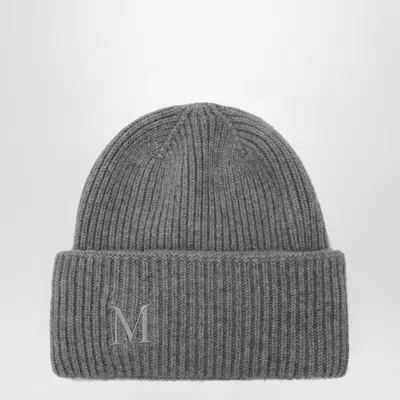 Max Mara Cashmere Beanie In Light Grey In Gray