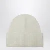 Max Mara Cashmere Beanie In White In White