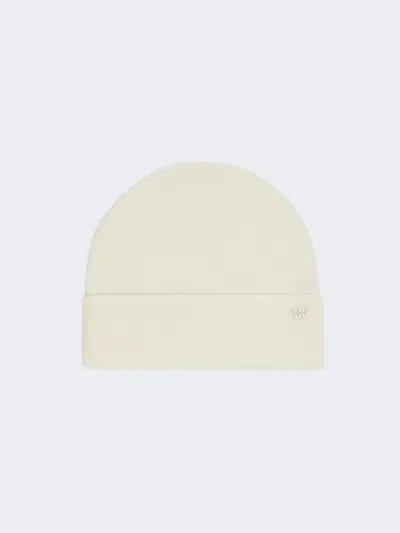 Max Mara Cashmere Beanie In White