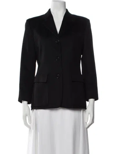 Pre-owned Max Mara Cashmere Blazer In Black