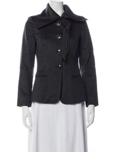 Pre-owned Max Mara Cashmere Blazer In Blue