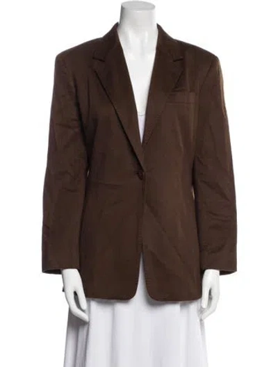 Pre-owned Max Mara Cashmere Blazer In Brown