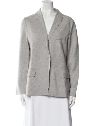 Pre-owned Max Mara Cashmere Blazer In Gray