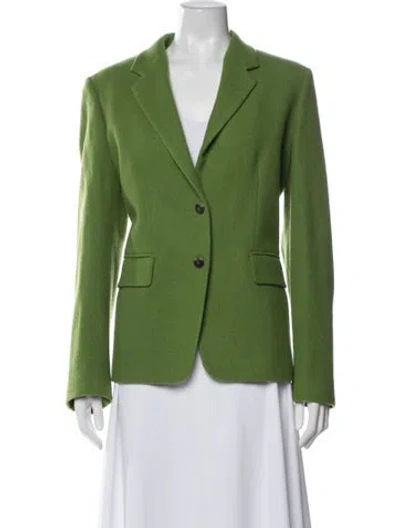 Pre-owned Max Mara Cashmere Blazer In Green