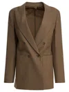 Max Mara Cashmere Blazer Jackets And Coats Brown In Brown