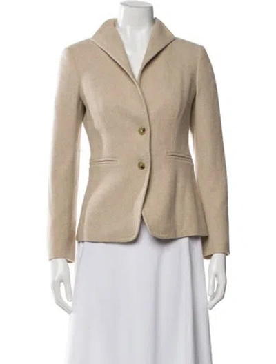 Pre-owned Max Mara Cashmere Blazer In Neutral