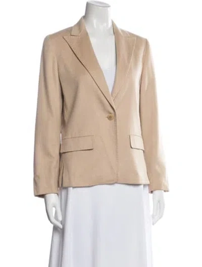 Pre-owned Max Mara Cashmere Blazer In Neutral