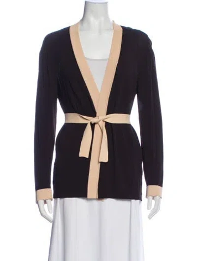 Pre-owned Max Mara Cashmere Blazer In Purple