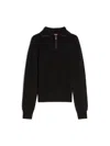 Max Mara Cashmere-blend Black Jumper With High Neck In Black