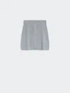 Max Mara Cashmere-blend Mini Skirt In Gray