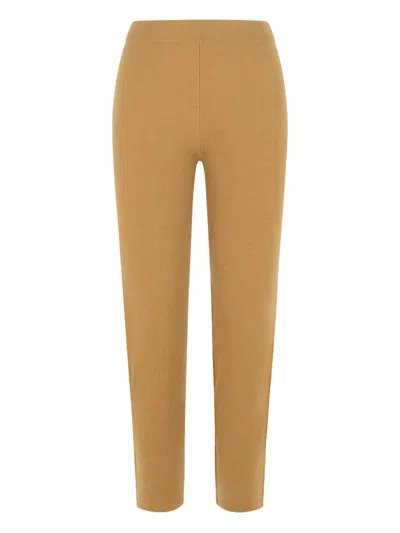 MAX MARA CASHMERE-BLEND STRAIGHT TROUSERS