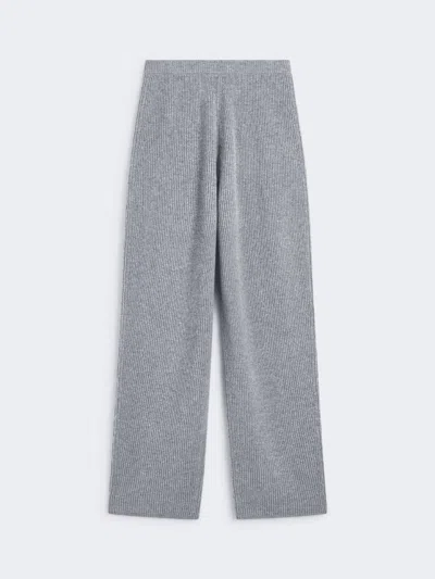 Max Mara Cashmere-blend Trousers In Gray