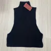 Max Mara Cashmere Blended Yarn Vest In Black