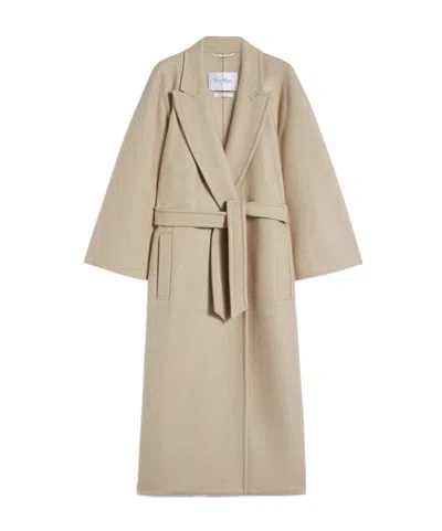 Max Mara Cashmere, Camel And Wool Coat In Brown