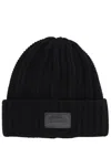 Max Mara Macbeth Wool Cashmere Ribbed Hat Hats Black In Black