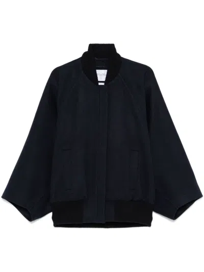 Max Mara Cashmere Cape In Black