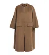 Max Mara Cashmere Cape In Brown