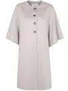 Max Mara Cashmere Cape "moriana" Accessories In Gray
